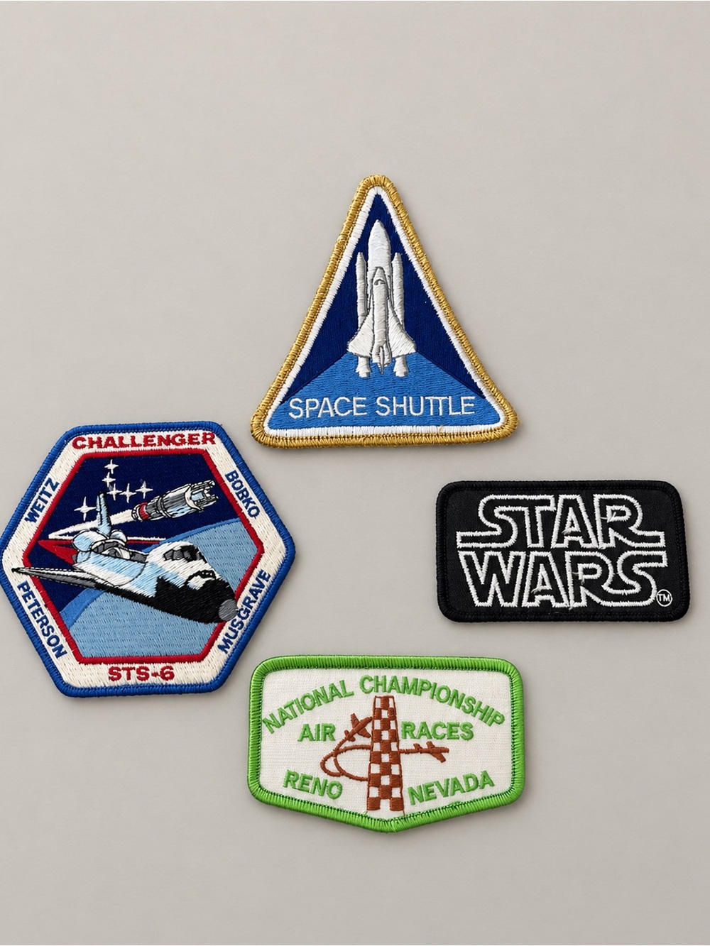 Vintage Embroidered Patch Lot NASA Star Wars Reno Air Races